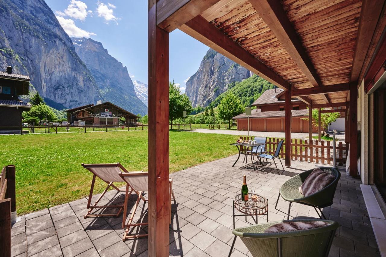 Apartment Truemmelbach, Comfortabl & Cozy, Private Terrace With Best Views Lauterbrunnen Dış mekan fotoğraf